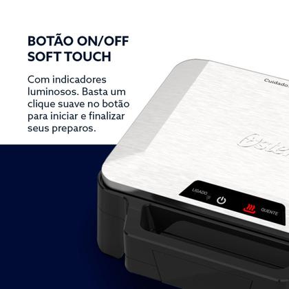 Imagem de Sanduicheira Inox Multiuso Antiaderente 1000W - Oster
