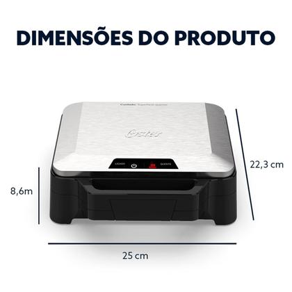 Imagem de Sanduicheira Inox Multiuso Antiaderente 1000W - Oster