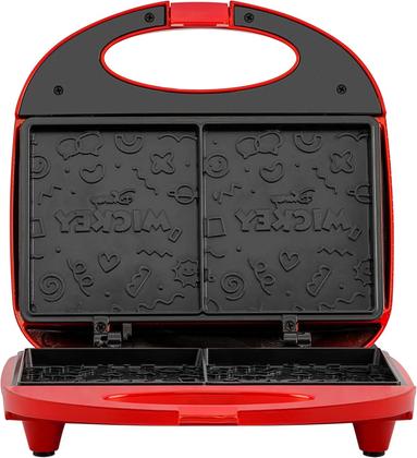 Imagem de Sanduicheira Mallory Mickey Mouse Funny Plates 127V Vermelha