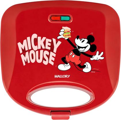 Imagem de Sanduicheira Mallory Mickey Mouse Funny Plates 127V Vermelha