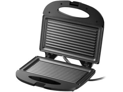 Imagem de Sanduicheira MiniGrill chapa Antiaderente dupla 220V 750W Multilaser preta - CE044