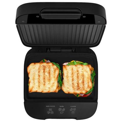 Sanduicheira Misteira Grill Cadence San 400 Click Preta Imagem de Sanduicheira Misteira Grill Cadence San 400 Click Preta