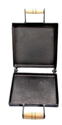 Imagem de Sanduicheira Multiuso Bauru Aluminio Fundido Preta