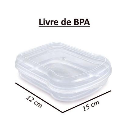 Imagem de Sanduicheira Porta Lanche para Escola e Academia Plasútil BPA Free