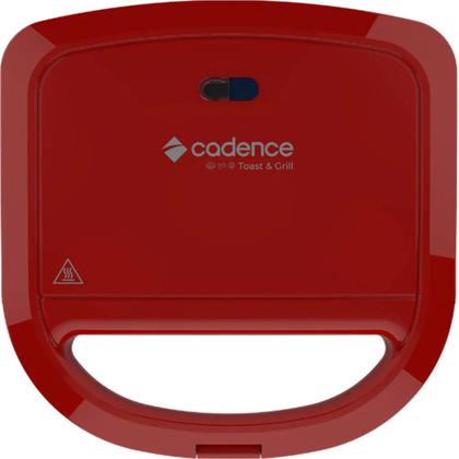 Imagem de Sanduicheira Toast E Grill Cadence 750W Vermelha - SAN261 - 110V