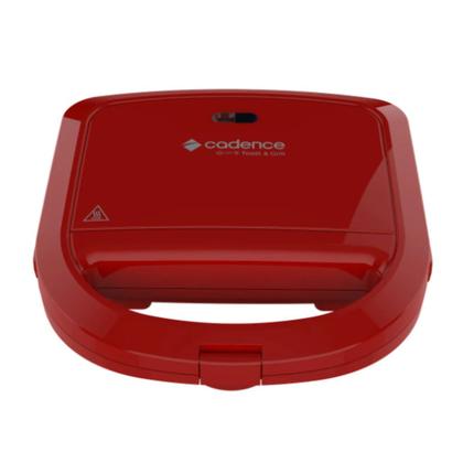 Imagem de Sanduicheira Toast E Grill Cadence 750W Vermelha - SAN261 - 110V