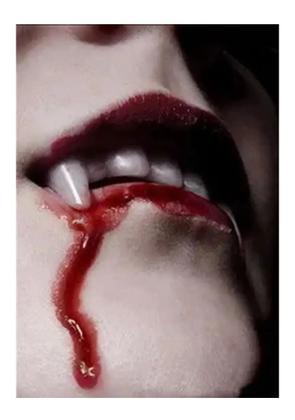 Imagem de Sangue Artificial Falso Maquiagem Terror Festa Halloween