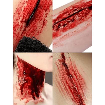 Imagem de Sangue de Vampiro Artificial Falso Artístico Para Halloween 23.8ml Festa Halloween Dia Das Bruxas