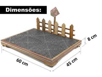 Imagem de Sanitário Pet Lavável Tapete Higiênico para Xixi Banheiro para Cães de porte Pequeno