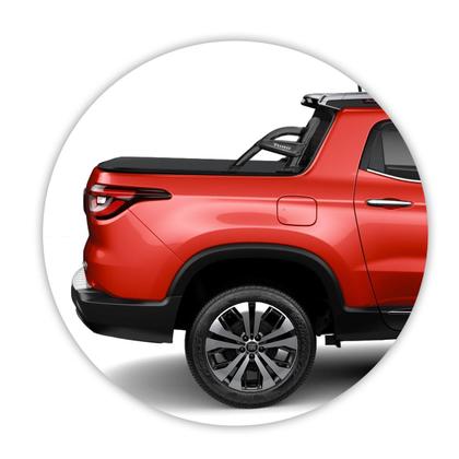 Imagem de Santo Antonio Fiat Toro 2016 a 2026 Chapa Lateral Preto