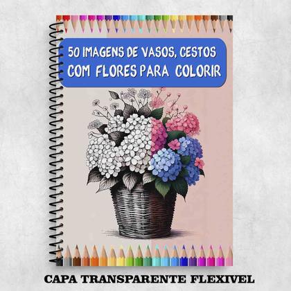 Imagem de São 50 desenhos de vasos e cestos com flores