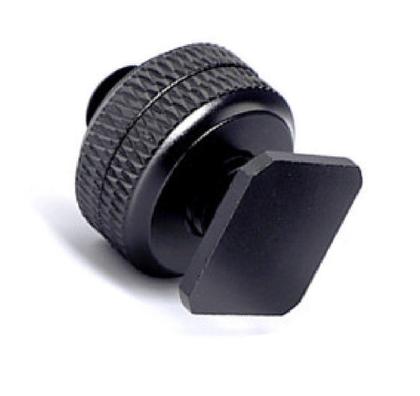 Imagem de Sapata Adpatador Flash Microfone Iluminador Duas Travas 1/4