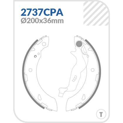 Imagem de Sapata de Freio Traseiro Honda Fit 2008 a 2018 COBREQ