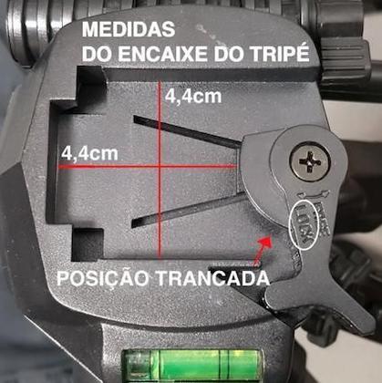 Imagem de Sapata Engate Rápido Fácil base 43x43mm para tripé Digipod Monopod diversos modelos
