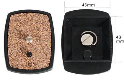 Imagem de Sapata Engate Rápido Fácil base 43x43mm para tripé Digipod Monopod diversos modelos