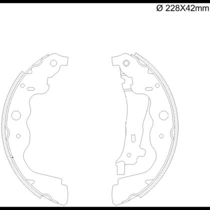 Imagem de Sapata Freio Traseira Renault Captur 2016 a 2023 Fras-Le