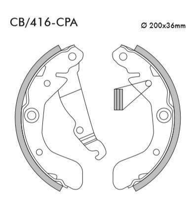 Imagem de Sapata Freio Traseiro Gm Onix Novo Prisma 1.0 1.4 Ls Lt Ltz 2012 a 2019
