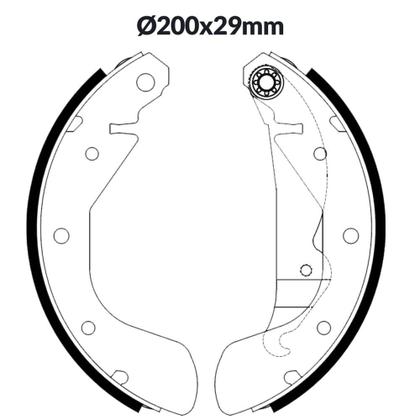 Imagem de Sapata Lona Freio Agile Corsa Traseira Varga Cobreq