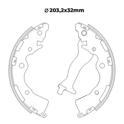 Imagem de Sapata Lona Freio HB20 1.0 HB20S HB20X 1.6 2012 a 2019 Traseira Cobreq