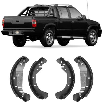 Imagem de Sapata Lona Freio S10 Blazer 4 Cilindros 95 a 2011 Traseira Bosch Cobreq 2640-CPA