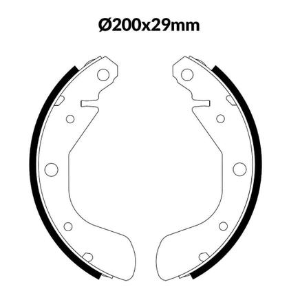Imagem de Sapata Lona Freio Traseiro Chevrolet Onix Prisma 1.0 1.4 8v - Cobreq