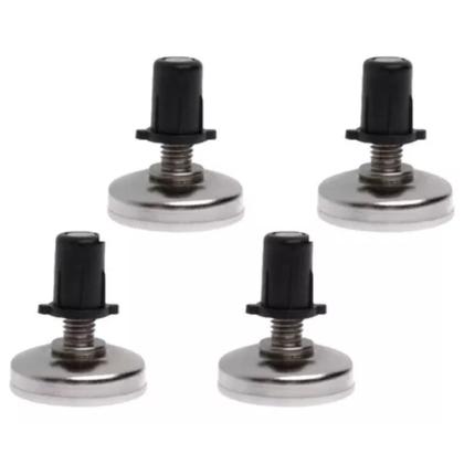 Imagem de Sapata Niveladora Para Móveis 21mm Niquelado Com 4 Peças Embalagem Autosserviço - 06985.0001.10 -SOPRANO