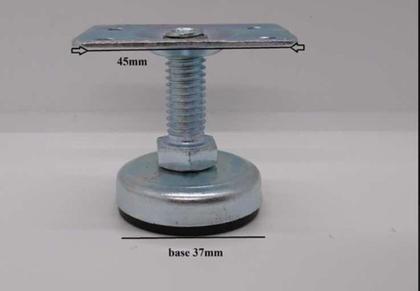 Imagem de Sapata Regulavel P/móveis 3/8 C/chapa Fixação 06 Unidades