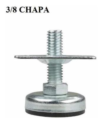 Imagem de Sapata Regulavel P/móveis 3/8 C/chapa Fixação 24 Unidades