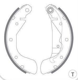 Imagem de Sapatas de Freio Traseira C/ Lonas Syl201703 P/ Chevrolet Agile Classic Corsa Corsa Classic Original