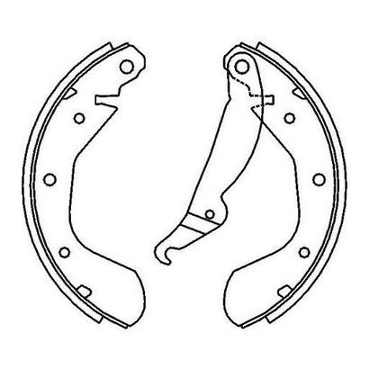 Imagem de Sapatas de Freio Traseira C/ Lonas Syl201703 P/ Chevrolet Agile Classic Corsa Corsa Classic Original