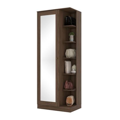 Imagem de Sapateira 1 Porta com Espelho 6 Prateleiras Duetto Henn