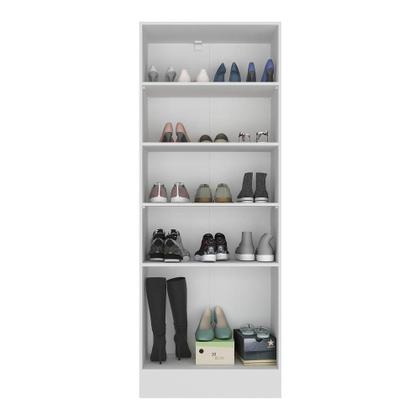 Imagem de Sapateira 1 Porta com Espelho Jade Multimóveis Branca