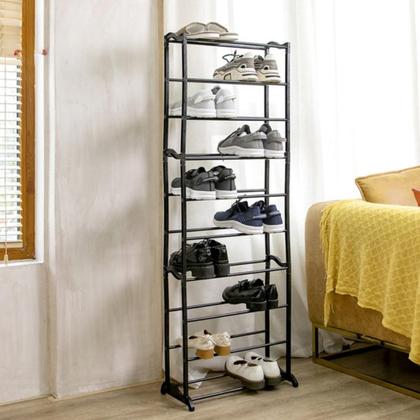 Imagem de Sapateira 10 Andares Vertical Grande Organizador de Sapatos Tênis Chinelos Multiuso Entrada Hall Quarto Closet Prática Resistente