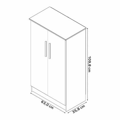 Imagem de Sapateira 2 Portas 109,8cm X 63cm Alaska