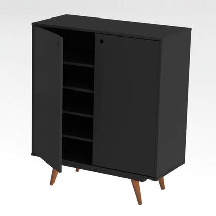 Imagem de Sapateira 2 Portas 8 Prateleiras Retrô 50