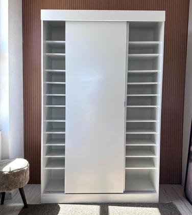 Imagem de Sapateira 2 Portas De Correr Sem Espelho Com Luz Led Diamante