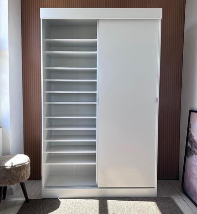 Imagem de Sapateira 2 Portas De Correr Sem Espelho Com Luz Led Diamante