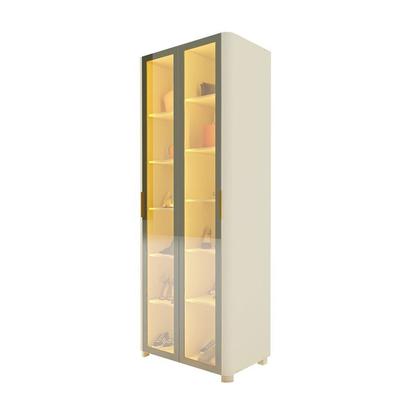 Imagem de Sapateira 2 Portas Reflecta com Pés e Led 100% Mdf