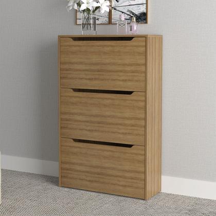 Imagem de Sapateira 3 Portas Branca Sa3405 Amêndoa - Tecno Mobili