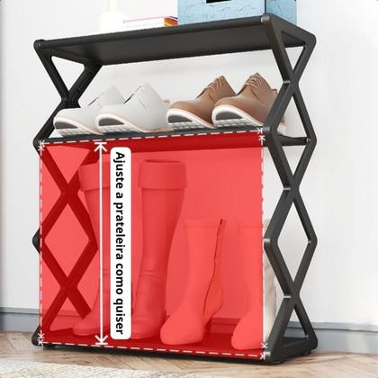 Imagem de Sapateira 4 Andares 41x18,5 Original 3 Cores Disponível