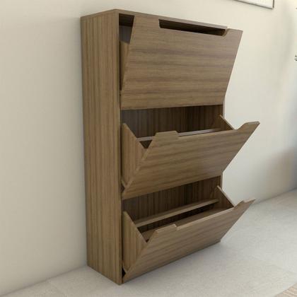 Imagem de Sapateira 6 Portas para 24 Pares Sapato Amêndoa - Panorama Móveis