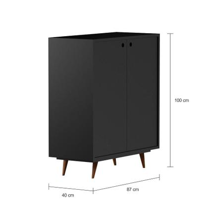 Imagem de Sapateira Anabela Preta