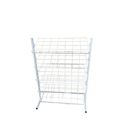 Imagem de Sapateira Aramada Desmontavel de Chão Cor Branco 10 Pares Para Encaixe 50 x 42 x 100 cm