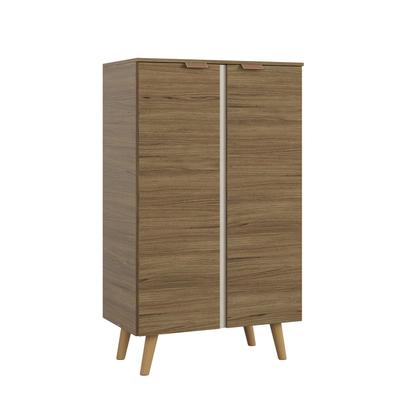 Imagem de Sapateira Armário Multiuso com 2 Portas e 3 Prateleiras Organizador para Hall e Entrada Tênis Sapato