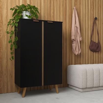 Imagem de Sapateira Armário Multiuso com 2 Portas e 3 Prateleiras Organizador para Hall e Entrada Tênis Sapato