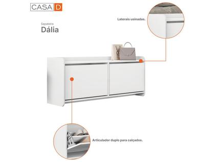 Imagem de Sapateira Banco Dalia Quarto com 2 Porta Basculante