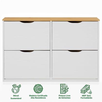 Imagem de Sapateira Basculantes Madeira 24 Pares Basil