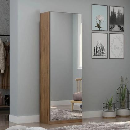 Imagem de Sapateira com 1 Porta Espelho Agata Madeirado - Gelius