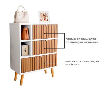 Imagem de Sapateira Com Duas Portas E Pés Palitos Classic - JM3 Móveis