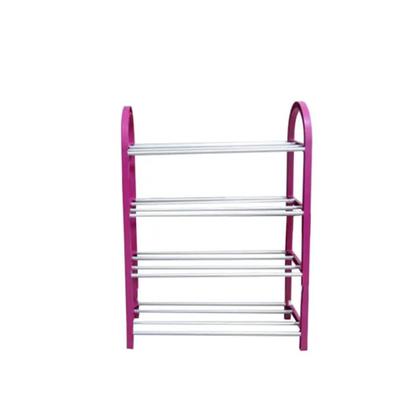 Imagem de Sapateira desmontavel organizadora com 4 prateleiras vertical 8 pares em aluminio